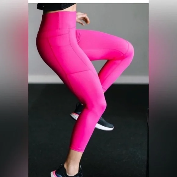 Like new zyia bright pink leggings - Picture 1 of 5